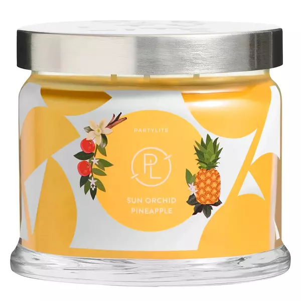 Sun Orchid Pineapple Partylite bougie 3 mèches Sun Orchid Pineapple