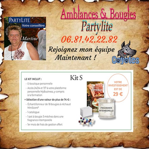 Kit Partylite pour devenir conseillère 