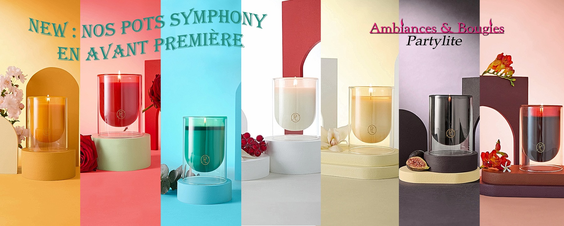 Pots partylite Bougie en pots Partylite Symphony