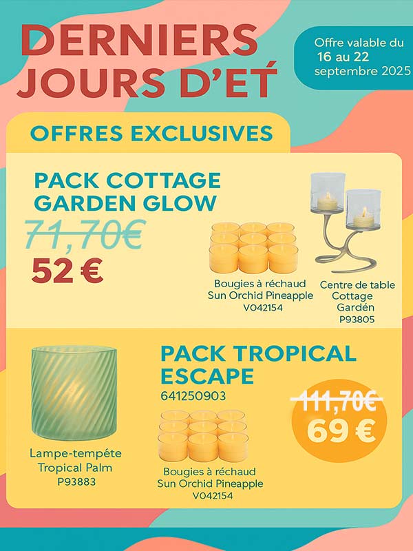 Offre Partylite pack 