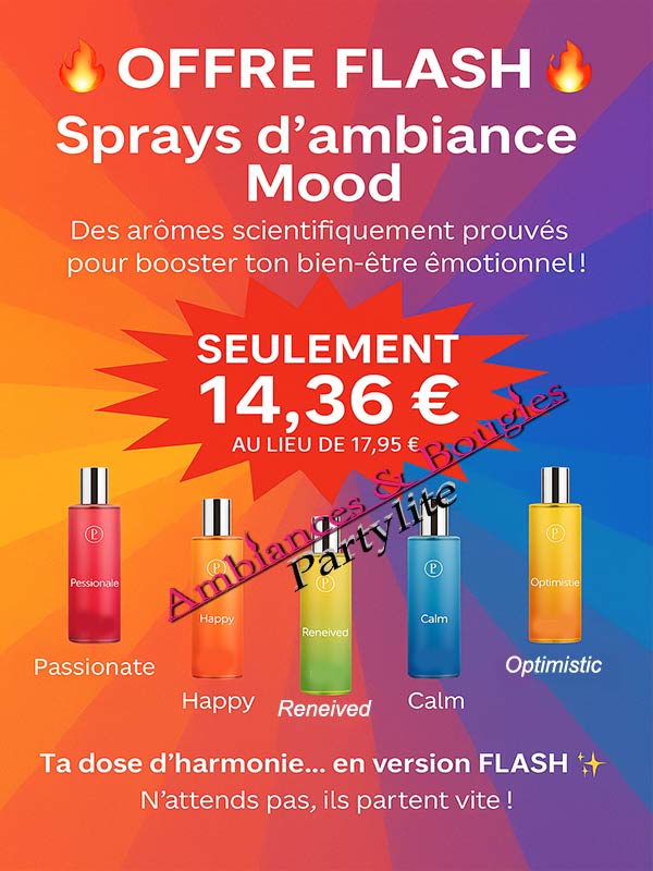 Offres partylite Spray Partylite Mood