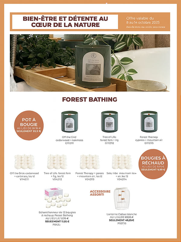 Forest-Bathing-Partylite Partylite Forest Bathing bougies parfumées