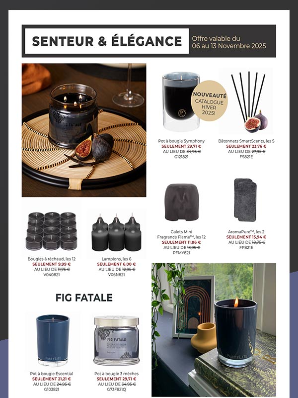 La gamme Fig Fatale en offre Flash chez Partylite   