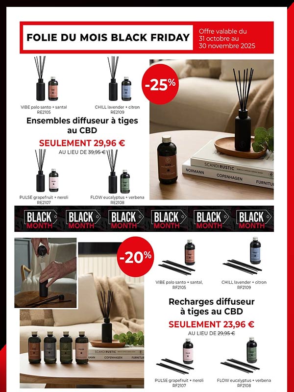 Partylite CBD huiles tiges 