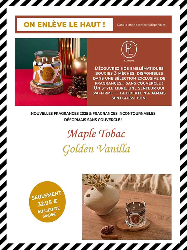 Promo pots 3 mèches parfumés