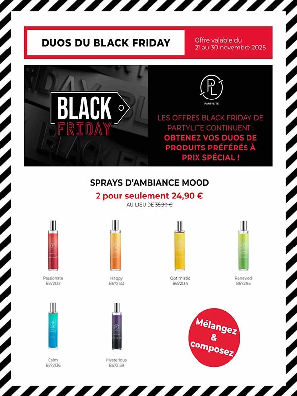 Mood Partylite Spray en offre