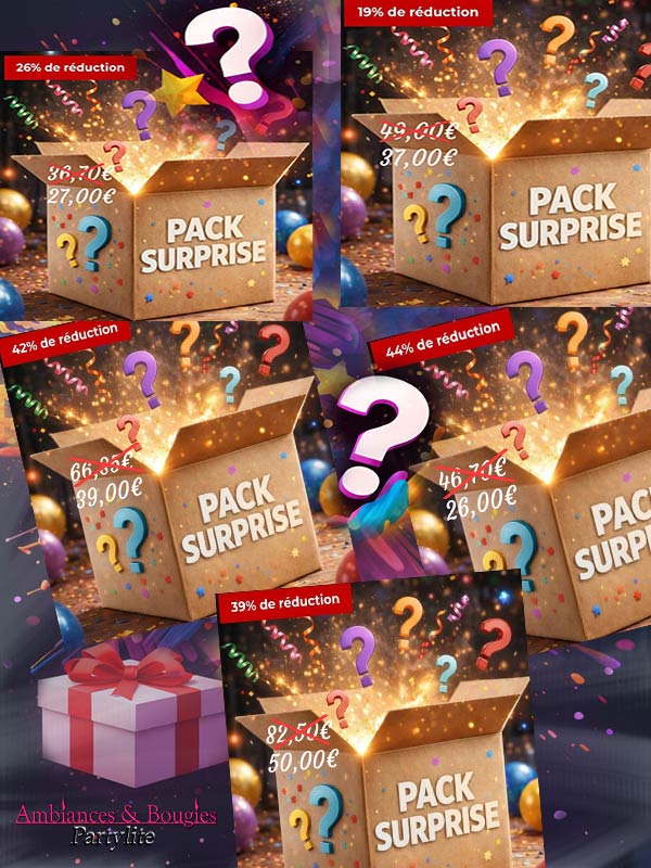 Partylite packs en offre 